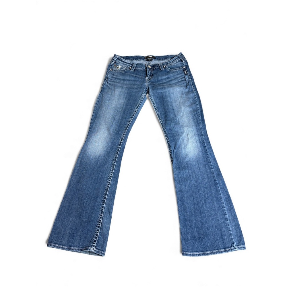 Silver Co. Pioneer Bootcut Jeans Womens 30x33 Blue Denim Cotton Stretch Low Rise